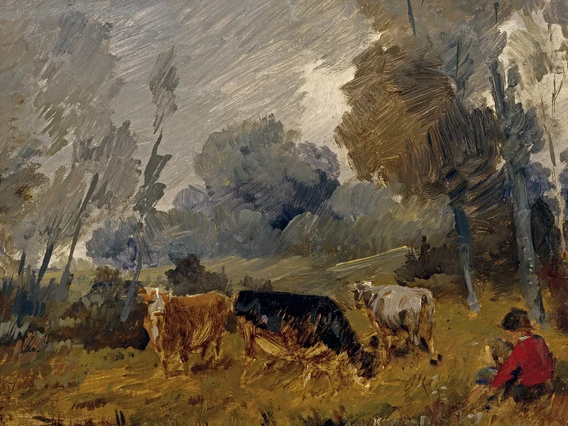 1832-Wilhelm Busch - Nel pascolo